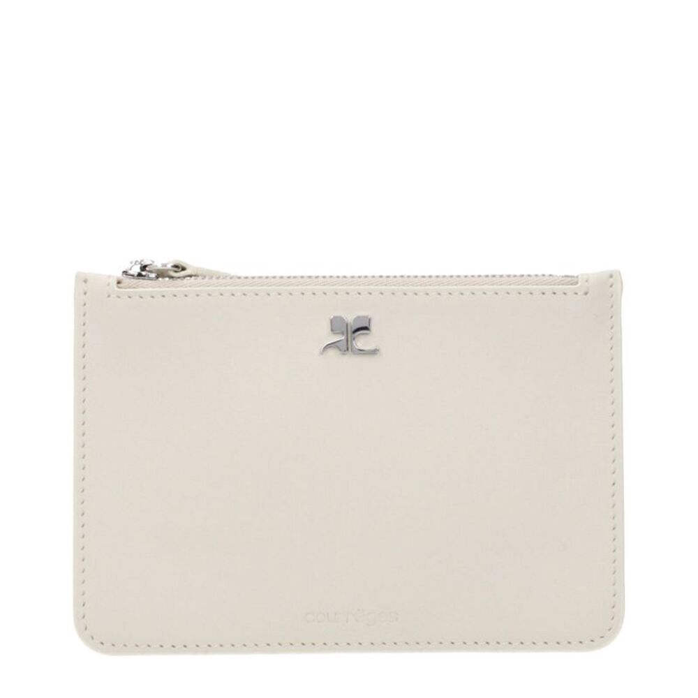 Courrèges Beige Leather Women's Wallet